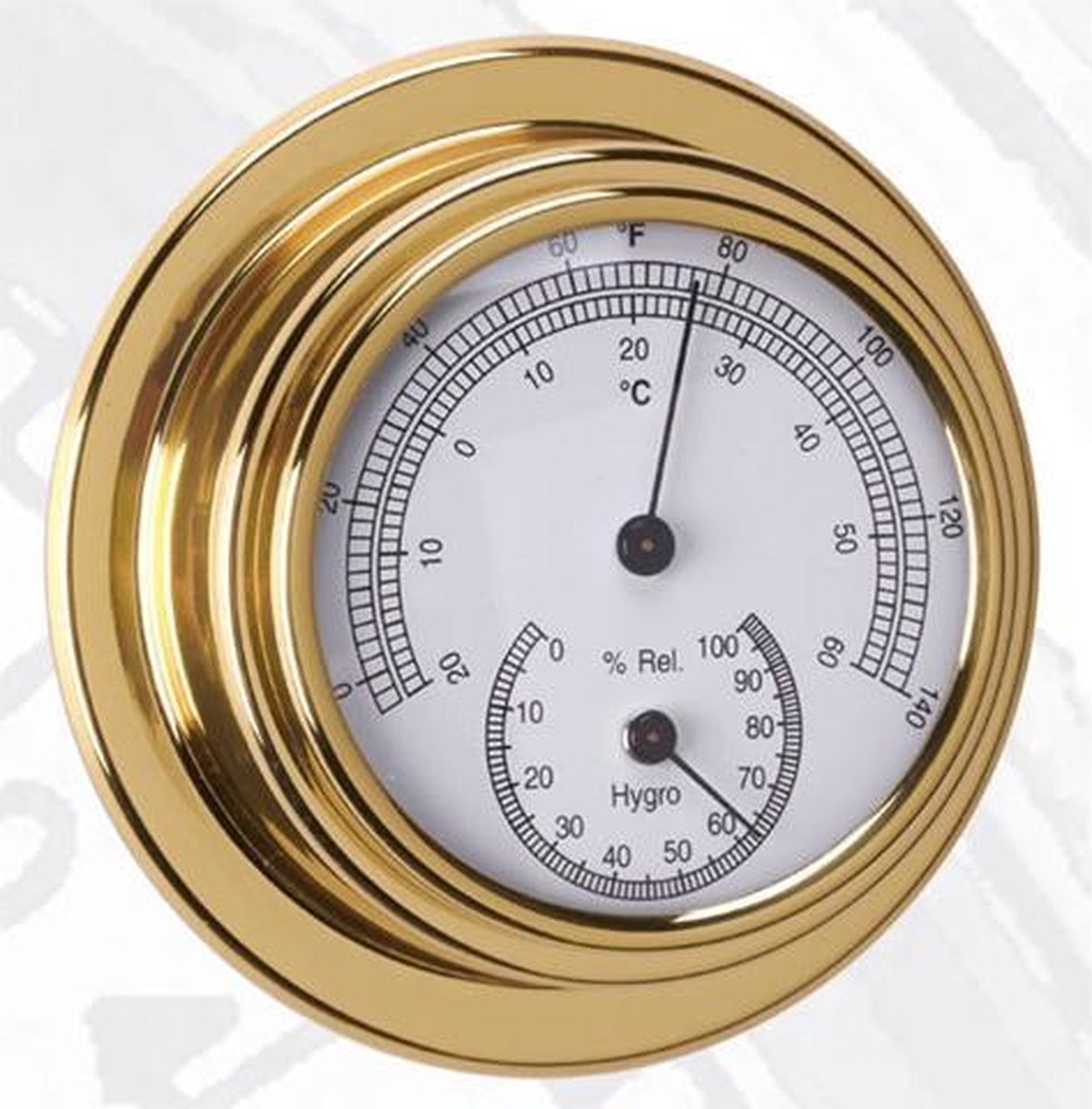 THERMO- HYGROMETER MESSING - NAUTISCH INSTRUMENT