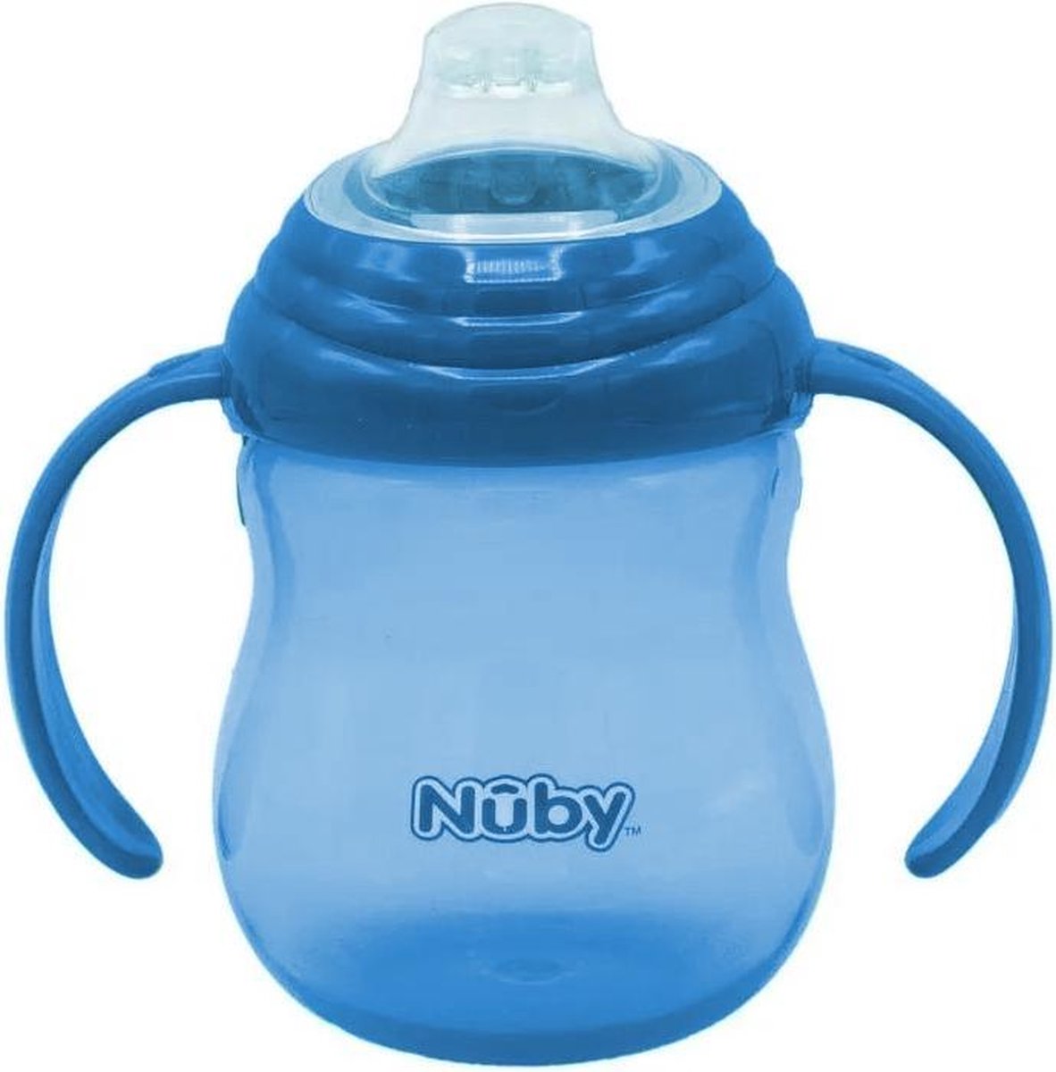 Nuby Antilekbeker Met Handvatten 270 Ml Blauw