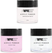 Acryl Poeder Color Set van 3 kleuren - voor het maken van Nagelverlenging en Acryl Nagels