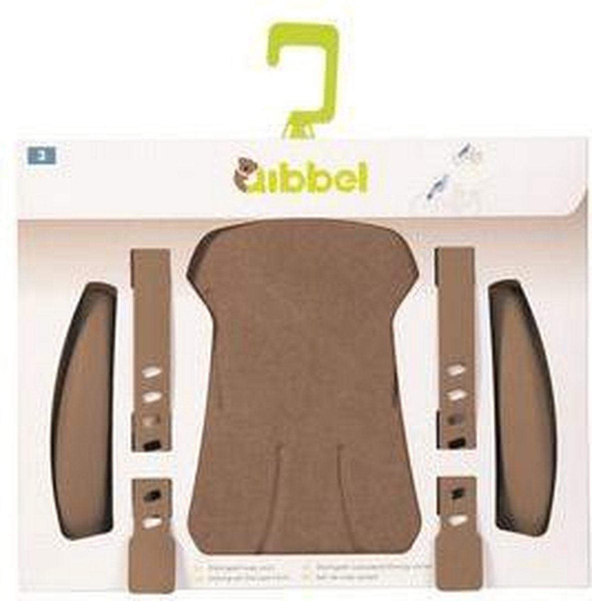 Qibbel Canvas Elements Q527 - Stylingset Voorzitje - Faded Brown