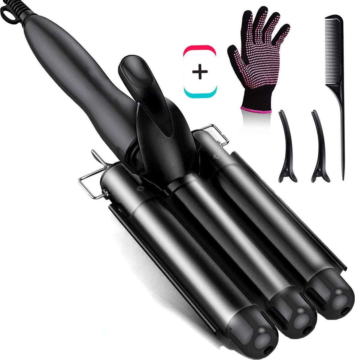Professionele Wafeltang Pro – Beachy Waves – Waver – Wave Krultang – Golvenkrultang – 32 mm