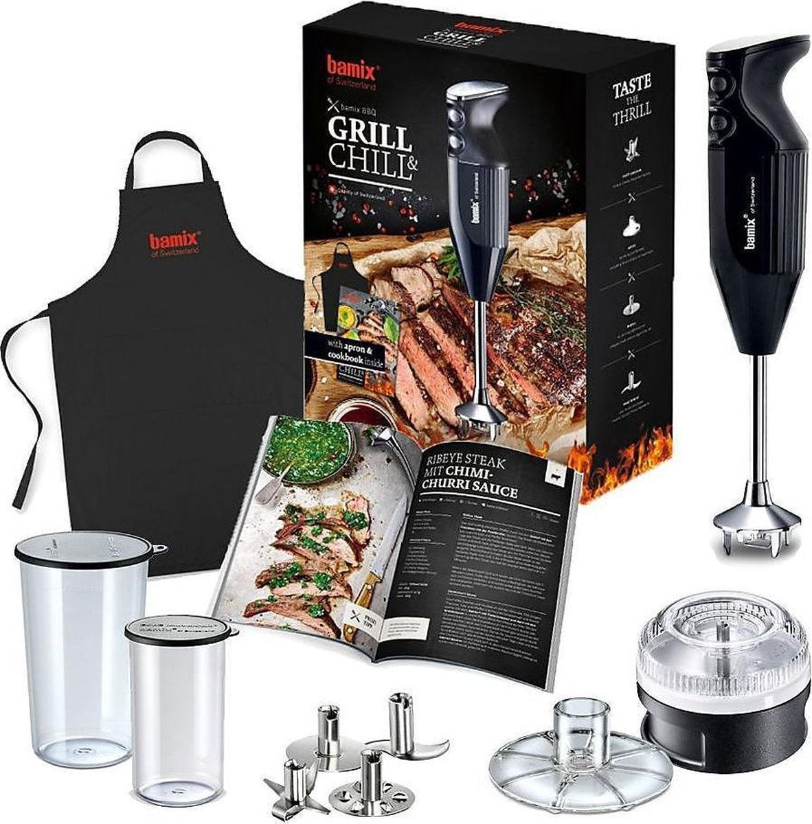 Bamix M200 BBQ geschenkset - Staafmixer