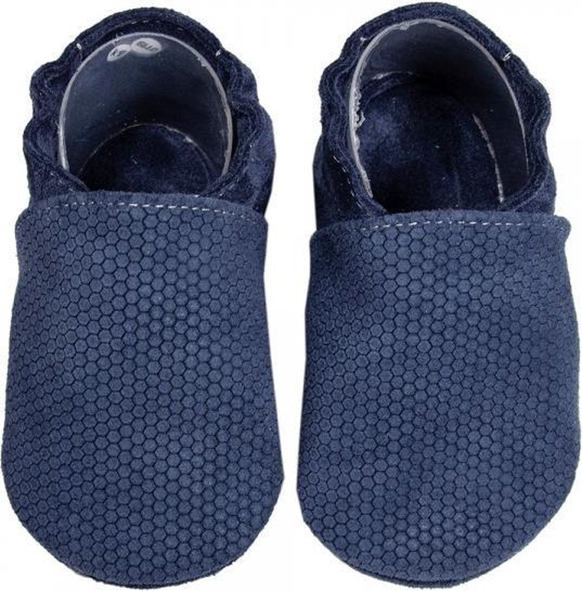 Hobea Babyslofjes blauw honingraat