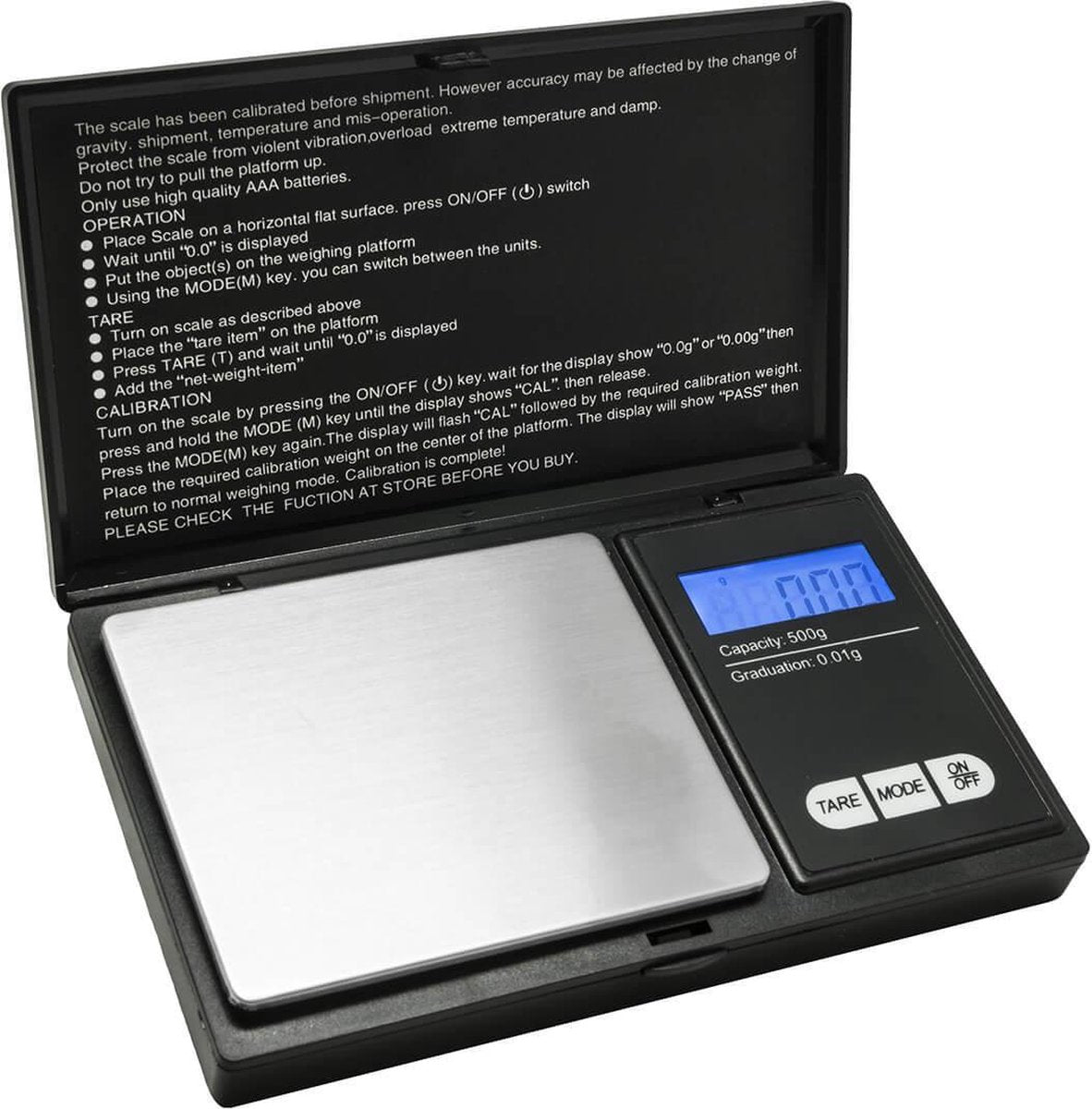 Professionele Digitale Mini Pocket Keuken Precisie Weegschaal Op Batterij - 0.01 Tot 200 Gram Nauwkeurig| Professionele precisie weegschaal / Digitale weegschaal / Sieraden weegschaal / Juweliers weegschaal / Van 0