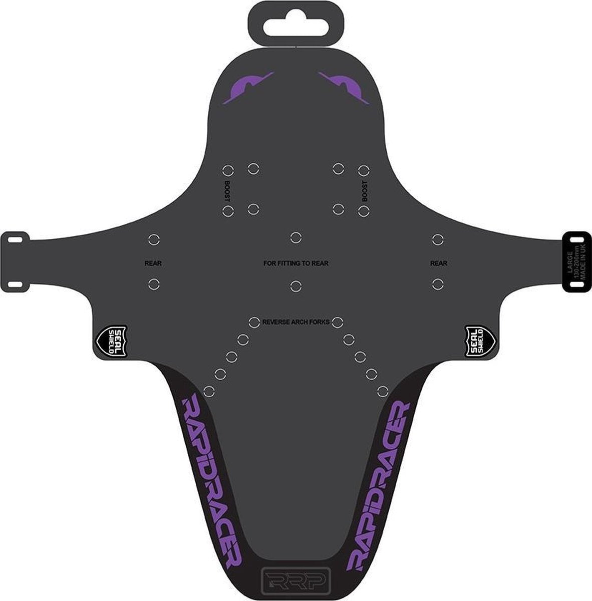 Rapidracerproducts Spatbord Enduroguard Mtb 130-200 Mm Paars