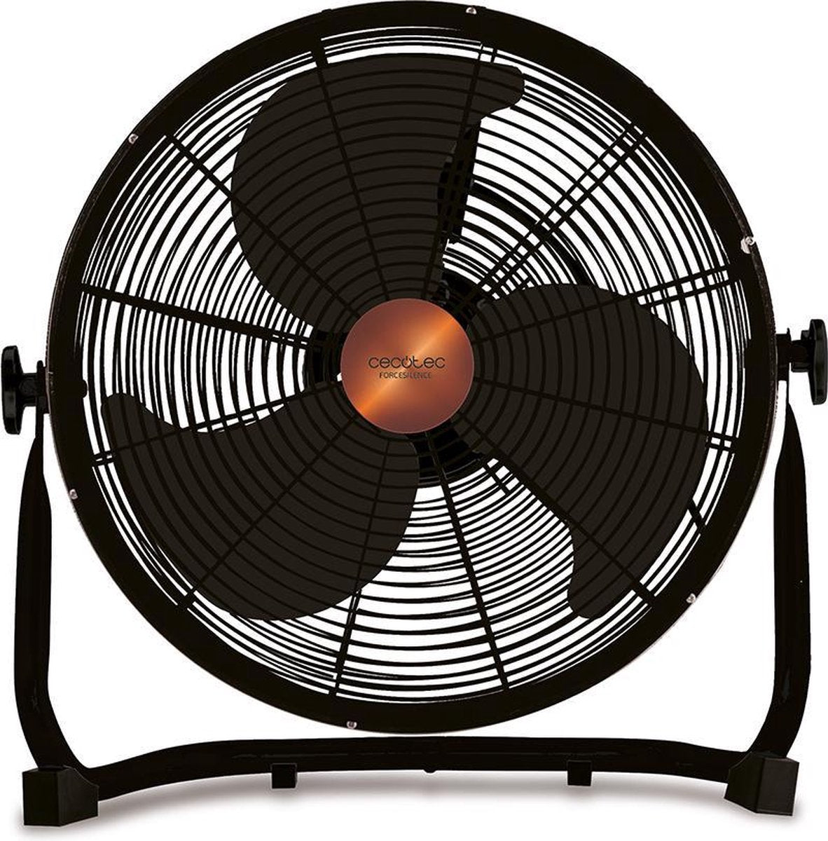Cecotec Stille Design Vloerventilator - Ventilator staand - Verstelbaar - 3 snelheden - Ventilatoren tafel en vloer - Koperen motor - Zwart