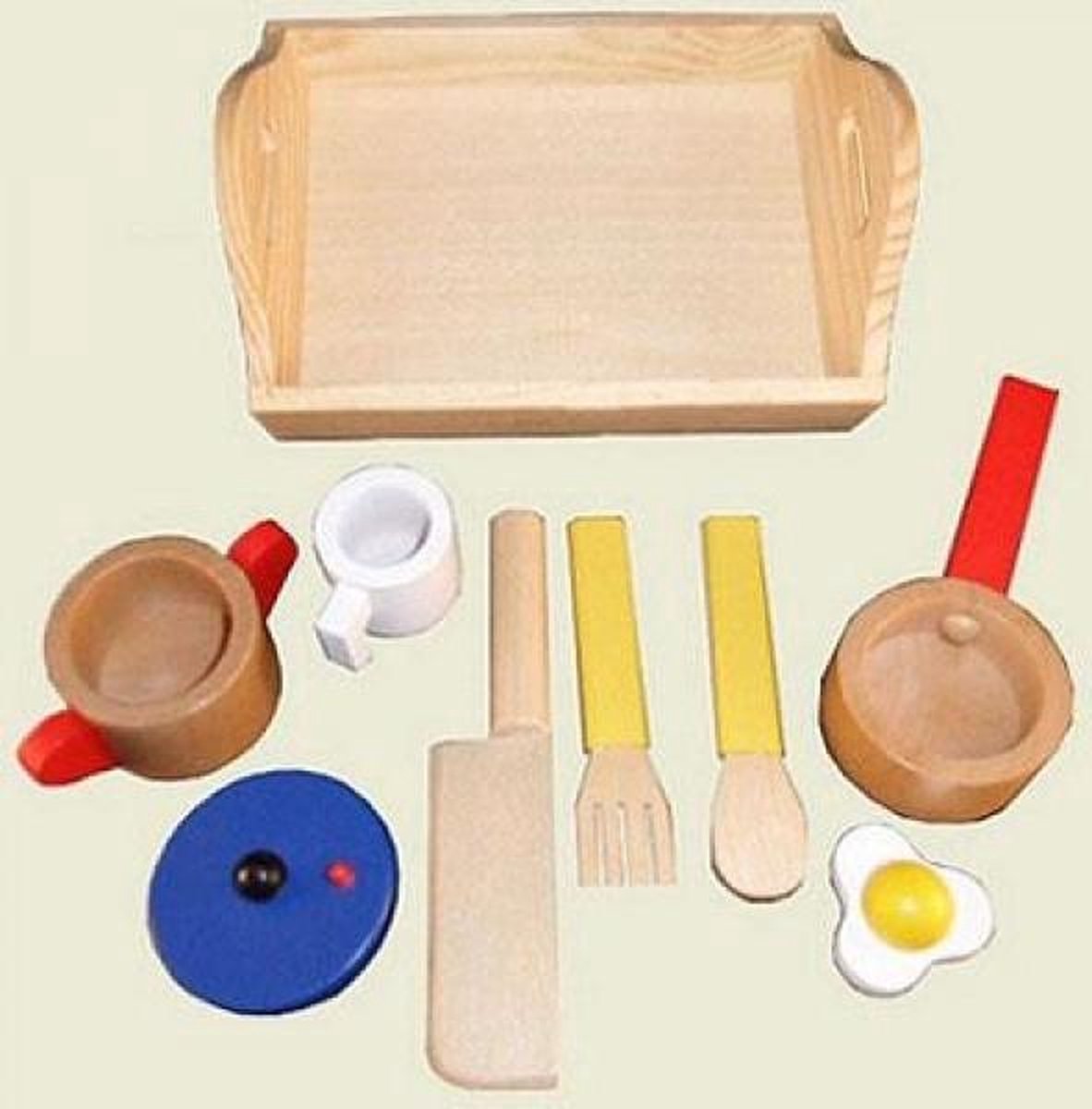 Playwood Kookset Op Dienblad