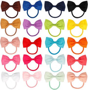 JillyBee - Haarelastiek - Elastiekjes - Elastiek - Strikjes - Fijn - Multicolor - 20stuks