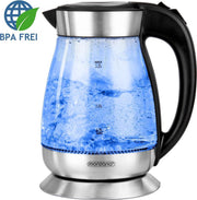 Deuba Waterkoker Zwart/Zilver glas/roestvrij staal 1