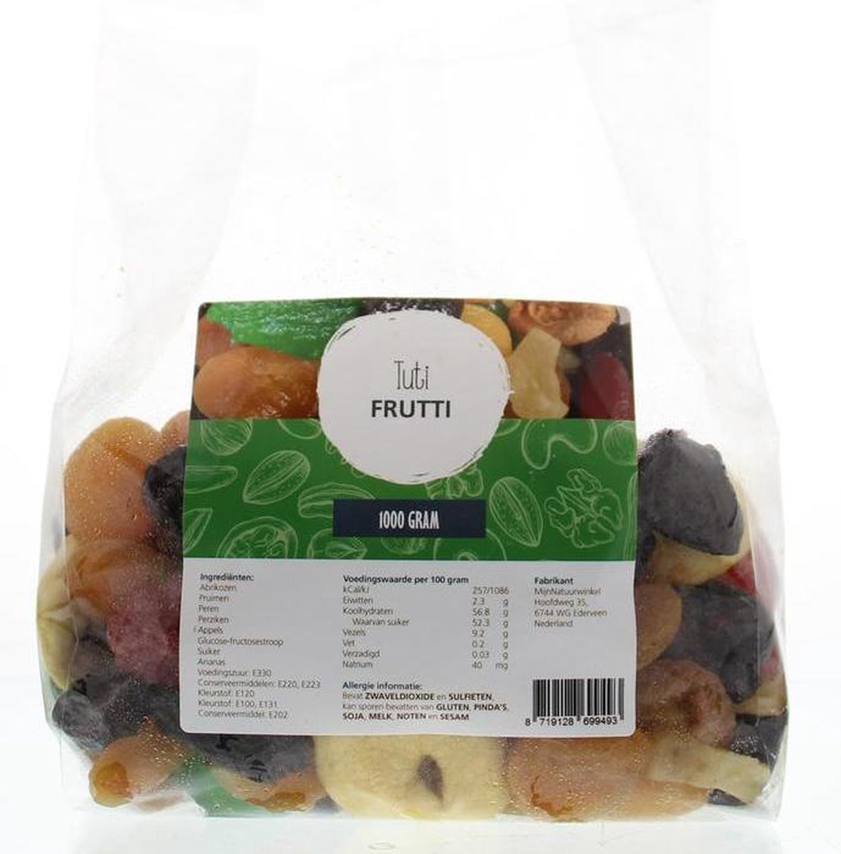 Mijnnatuurwinkel Tutti frutti 1 kg