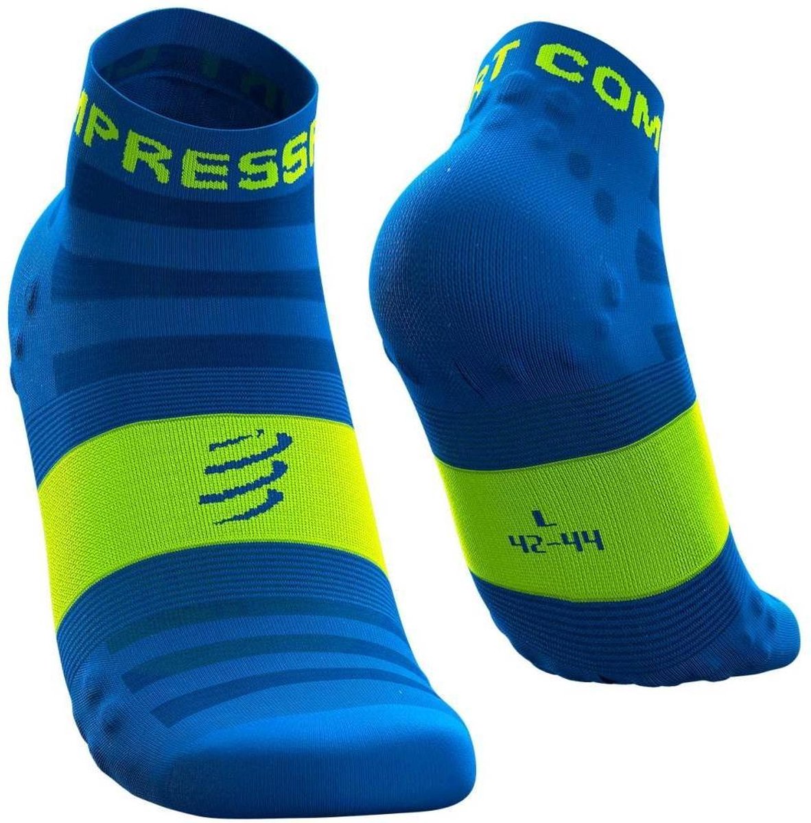 Compressport Racing Socks V3.0 Run Low - blauw - maat 39-41