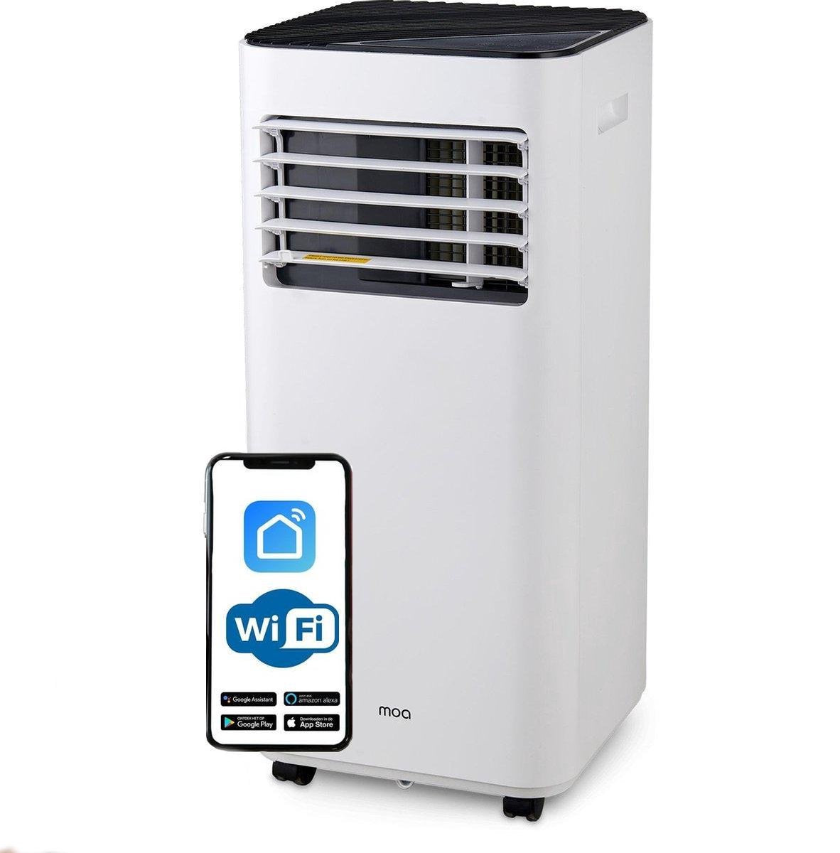 MOA Mobiele Airco - Airconditioning met WiFi en App - Inclusief Verwarmingsfunctie  - 9000 BTU - A010W