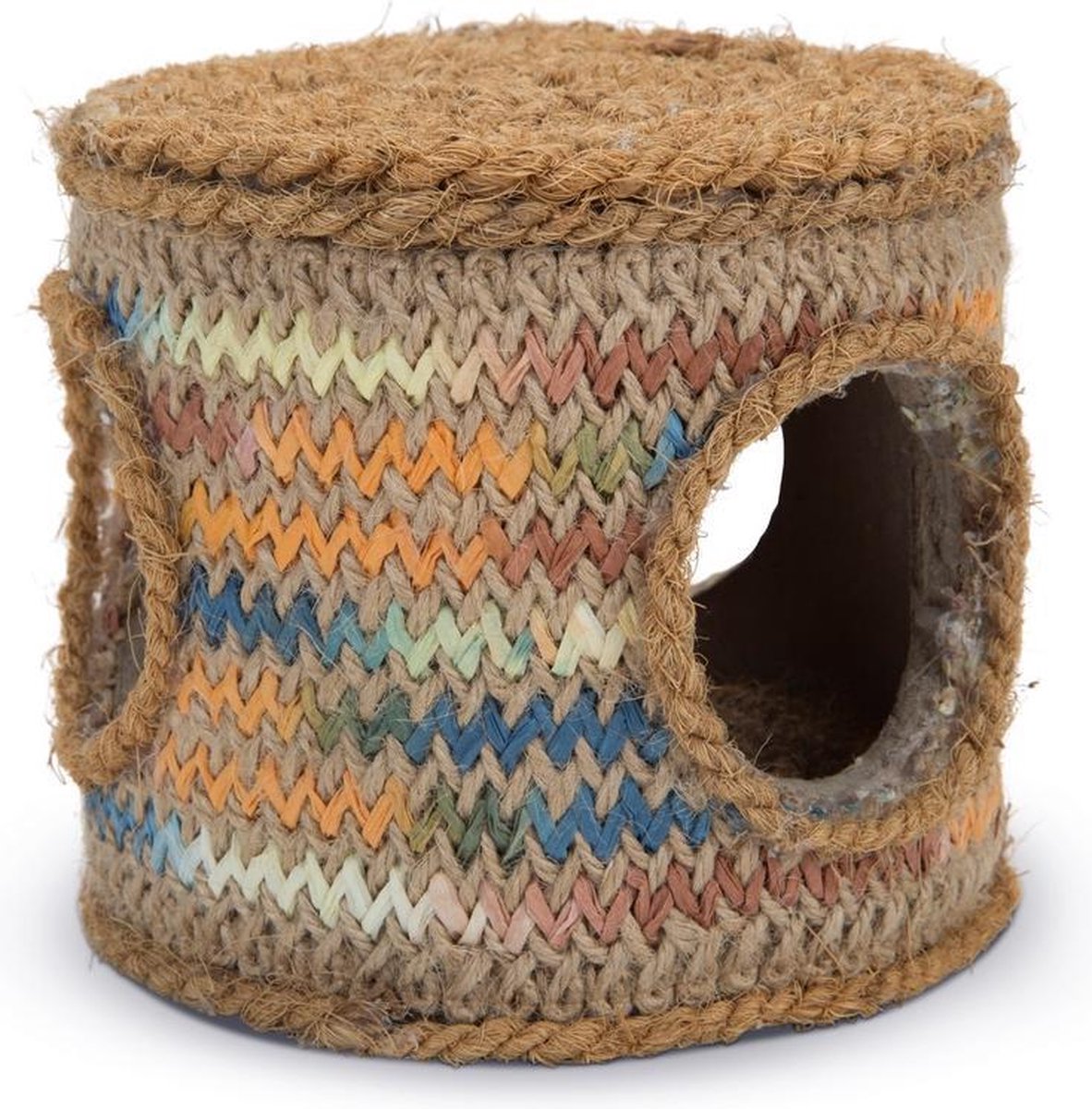 Coconut rope play barrel 12x10