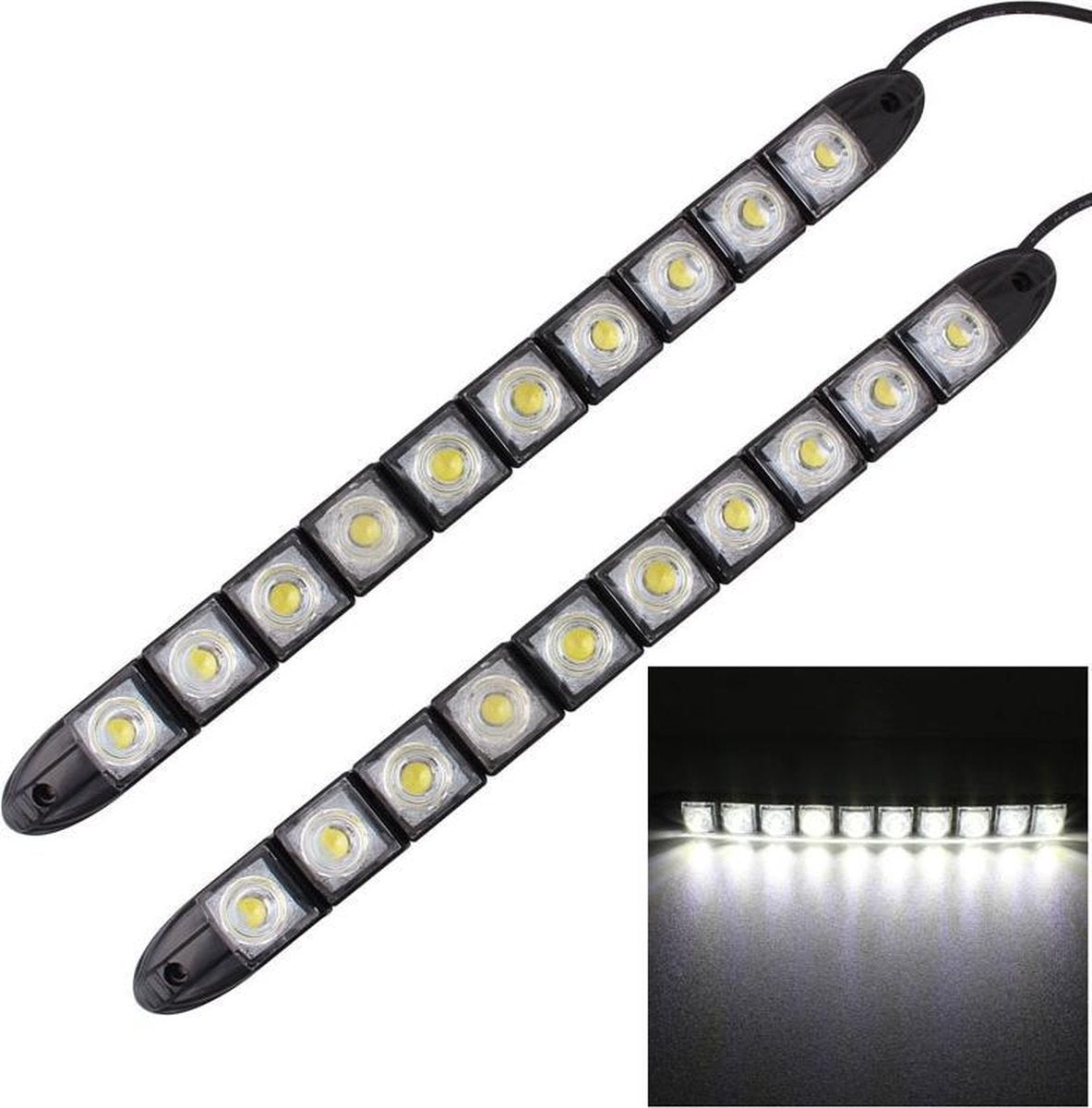 2 STUKS 5 W 10 LED SMD 5050 Flexibele Snake LED Auto-dagrijverlichting