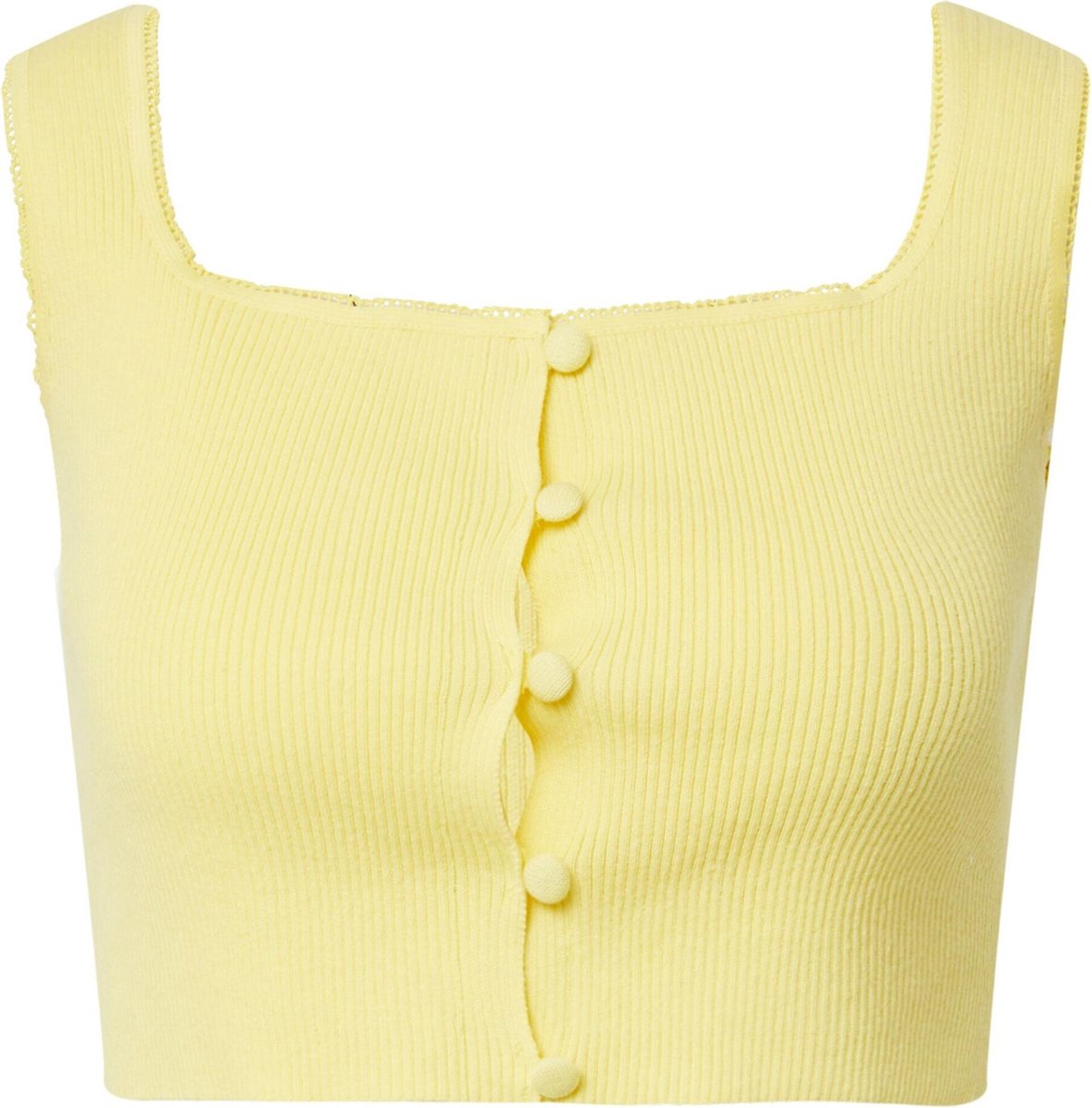 Glamorous gebreide top Geel-12 (M)