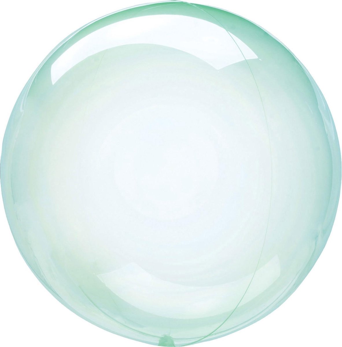 Anagram Folieballon Clearz Crystal Clear 46 Cm Transparant Groen
