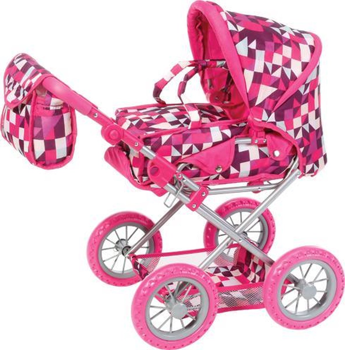 Knorrtoys combi poppenwagen squares