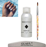GUAPÀ® acryl liquid set van professionele kwaliteit | acryl vloeistof |acrylic monomer | acryl penselen | 50 ml
