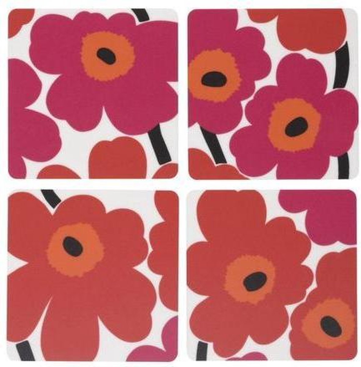 Marimekko -  Unikko -  Onderlegger - Rood