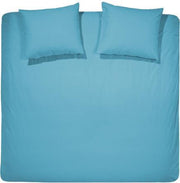 Dekbedovertrekset katoen 260 x 200/220 (63) turquoise uni Damai