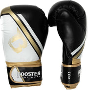 Booster (kick)bokshandschoenen BT-Sparring V2 Zwart/Goud/Wit 10oz