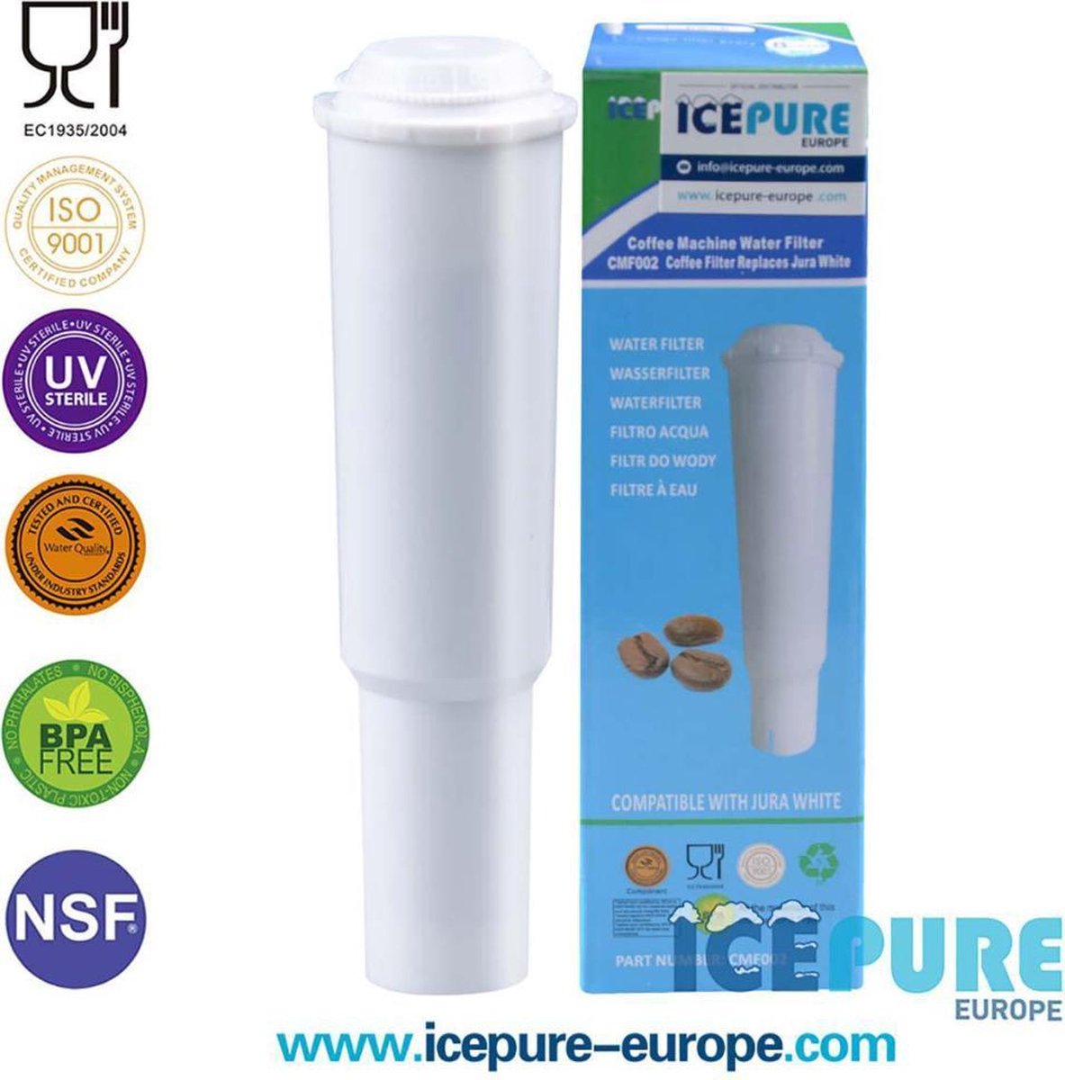Icepure Waterfilter CMF002 voor Jura White 60209