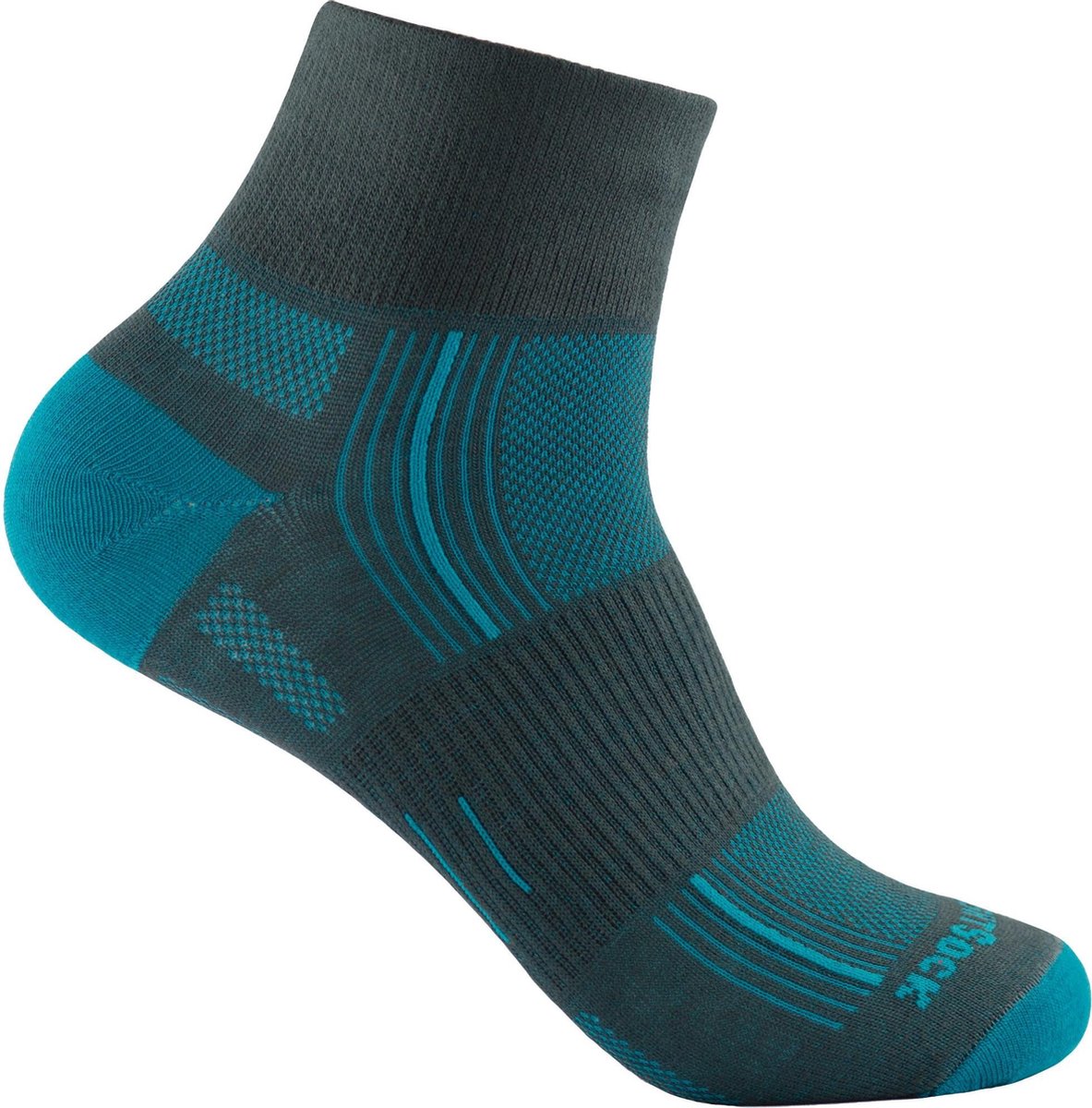 Wrightsock Stride Quarter - Azuurblauw - 34-37