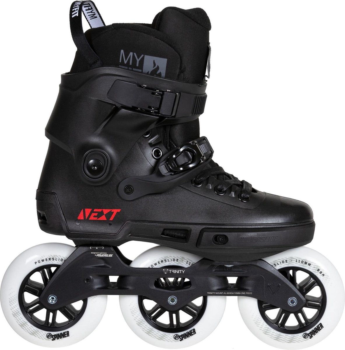 Powerslide Urban Freeride Trinity  Inlineskates - Maat 36-37 - Vrouwen - zwart/wit/rood