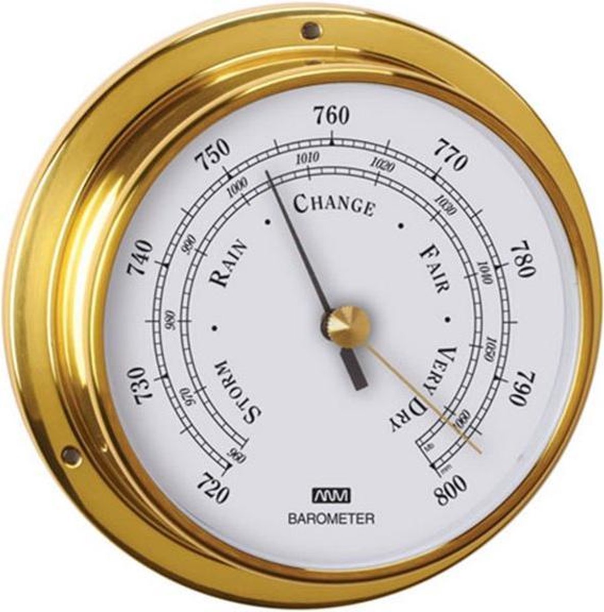 ANVI messing Barometer Ø 120