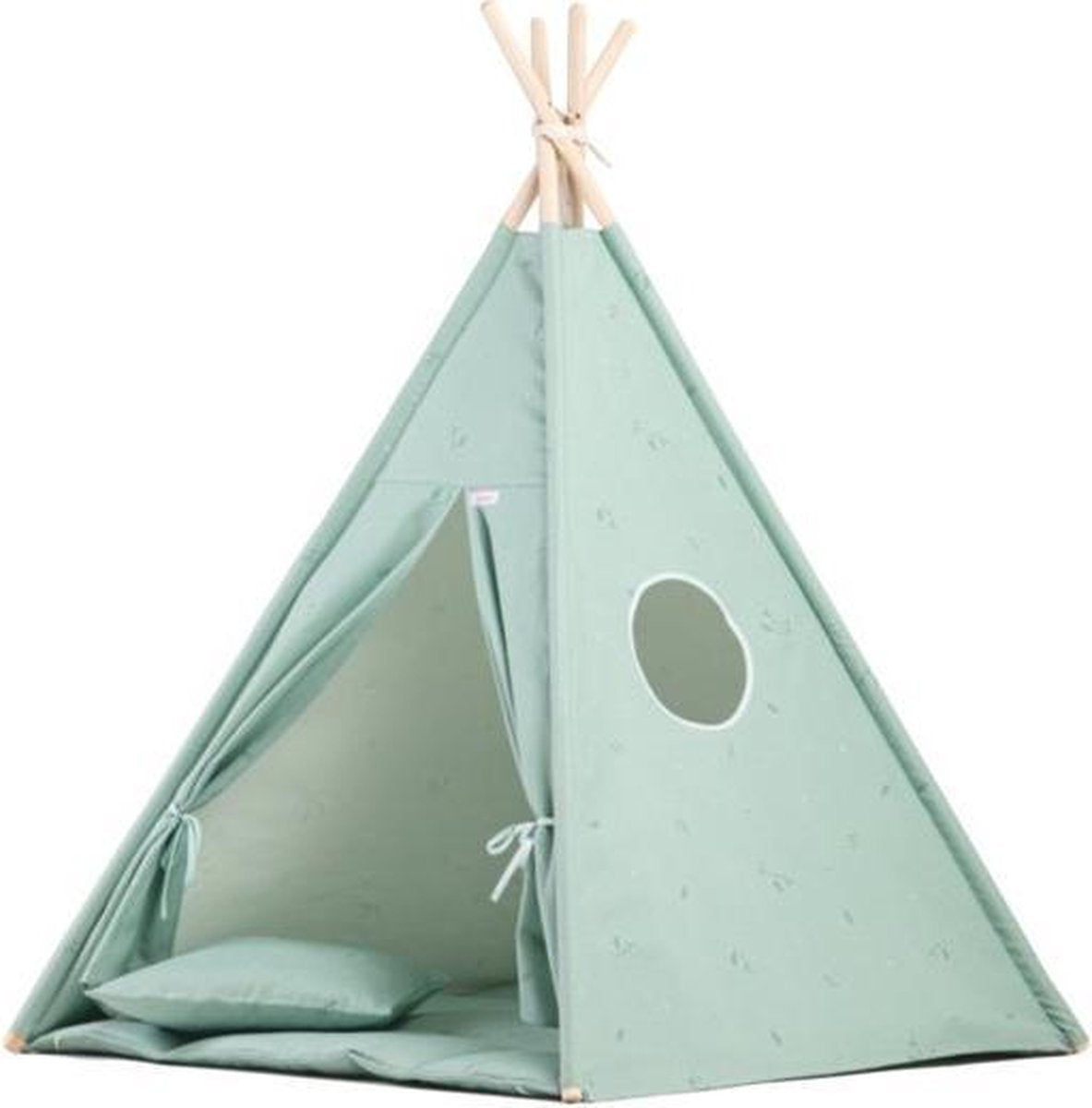 Tipi Tent / Speeltent Kinderkamer Minty Green - Speeltent voor Kinderen - Kindertent - Indianentent - Wigwam 100x100x120cm