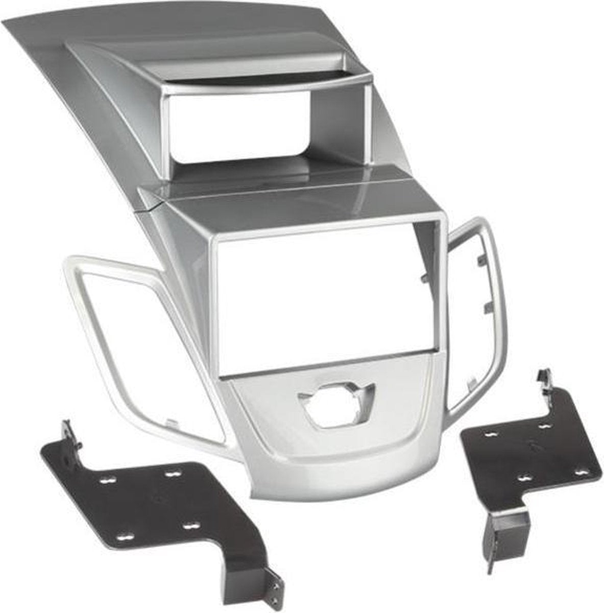 2-DIN Paneel Ford Fiesta met Multifunctioneel display 2008-2013 Kleur: Zilver