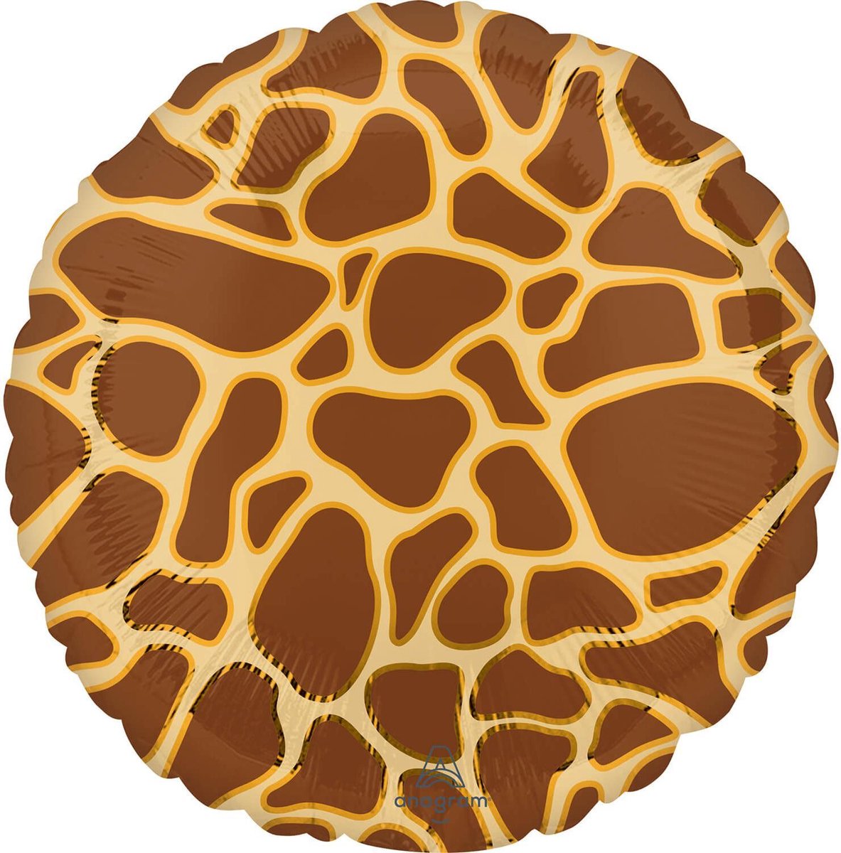 Anagram Folieballon Giraffe 43 Cm Geel/bruin