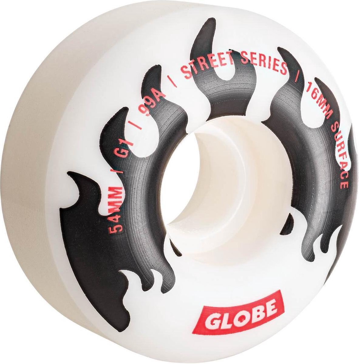 Globe G1  Street wielen 54 mm white / black / flames