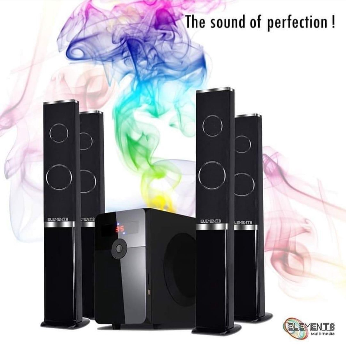 Home Cinema 4.1 Surround Bluetooth USB Luidspreker Subwoofer Elements