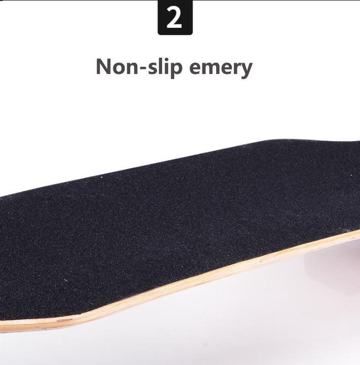 I Wannahave Skateboard - 31 x 7.6 Inch - 79 cm - Volwassenen en Kinderen - Max. Draagbaar 150KG Flash light deer