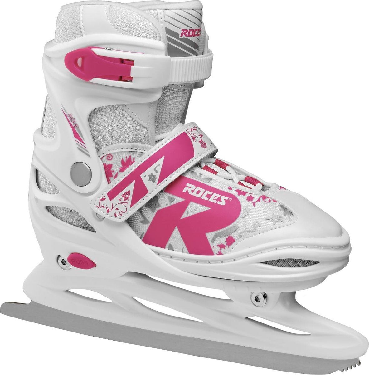 ROCES Kunstschaatsen verstelbaar JOKEY ICE 2.0 GIRL Wit/Roze 38-41