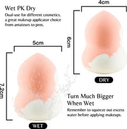 Twee Make-up remover spons / set van vier