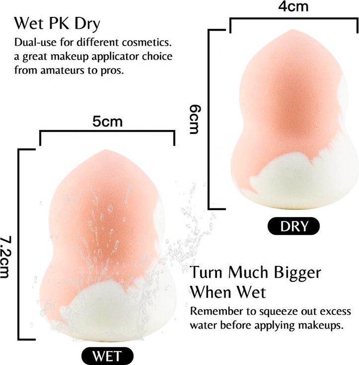 Twee Make-up remover spons / set van vier