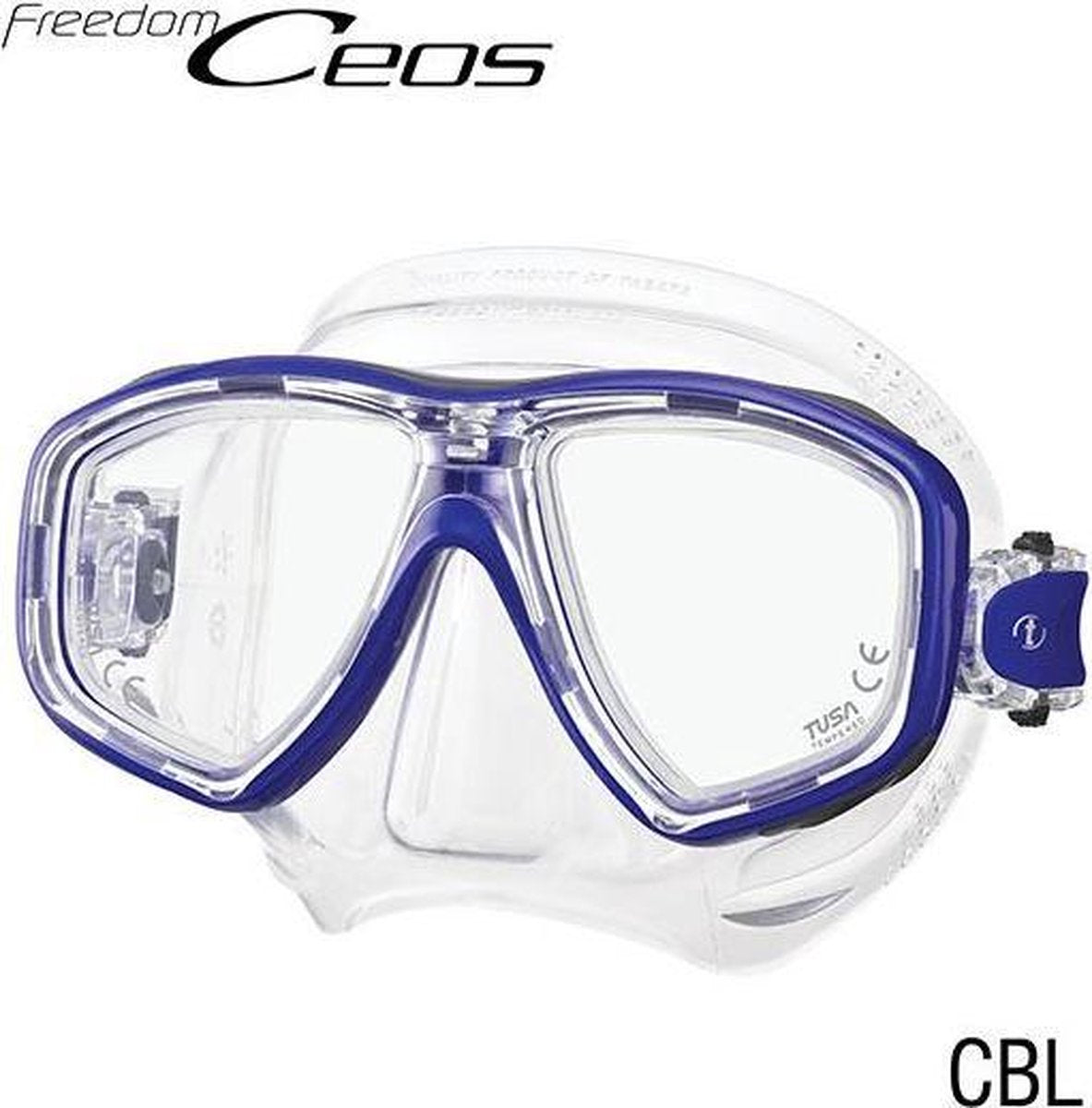 Tusa duikbril Ceos blue