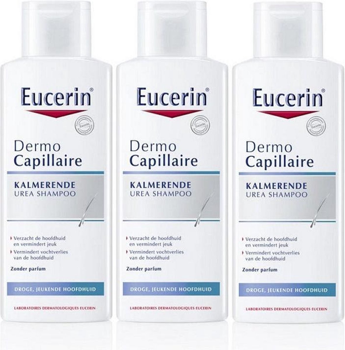 Eucerin DermoCapillaire Kalmerende Urea Shampoo 3x250ml