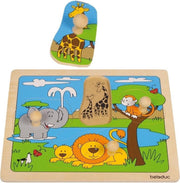 Beleduc Vormenpuzzel Safari Junior Hout 4 Stukjes