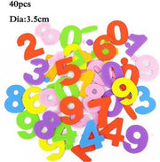 40 stuks foam stickers cijfers 3