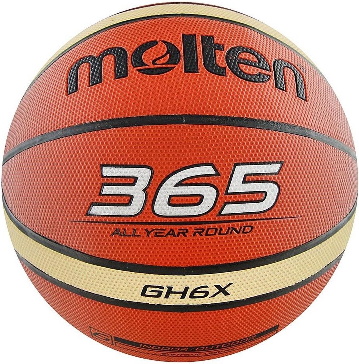 Molten BasketbalKinderen en volwassenen - oranje/wit/zwart