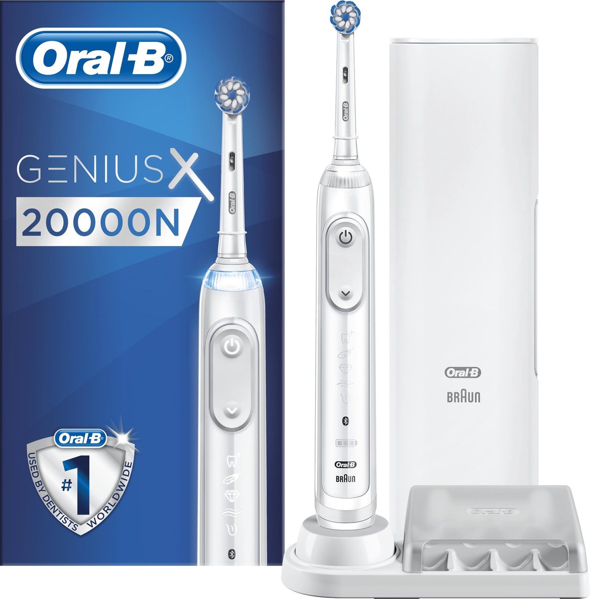 Oral-B Genius X 20000N Elektrische Tandenborstel Wit Powered By Braun