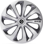 Satz Sparco Radzierblenden Sicilia 16-Zoll Silber/Grau/Karbon