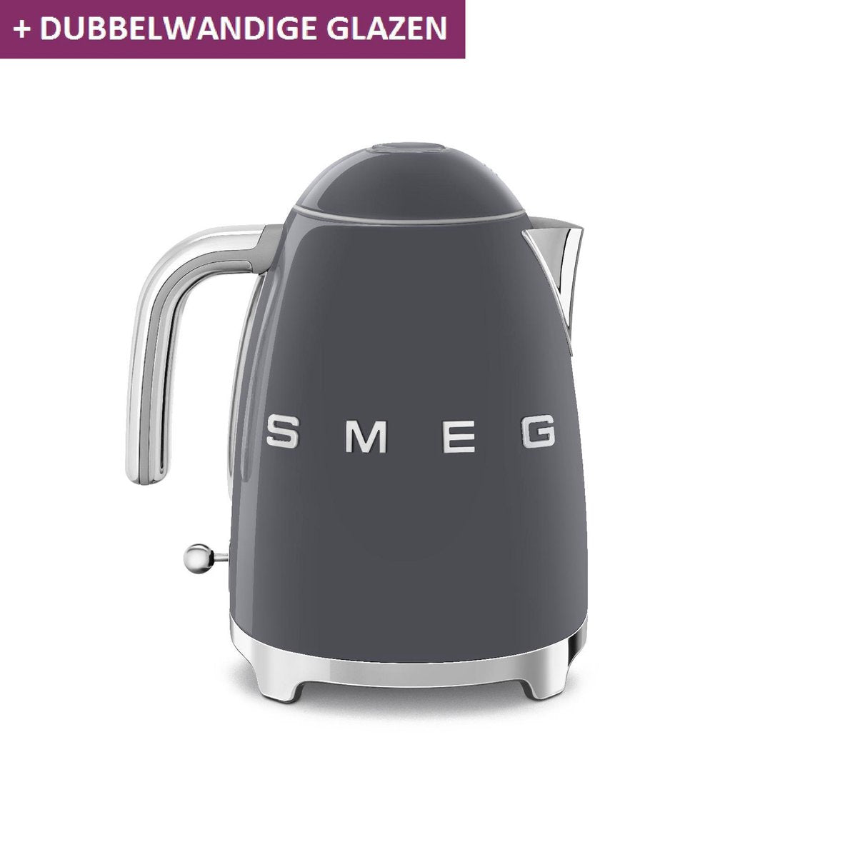 SMEG Waterkoker Leigrijs KLF03GREU