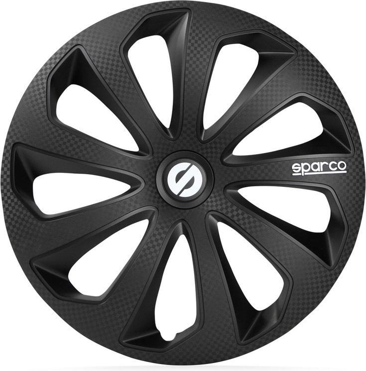 Satz Sparco Radzierblenden Sicilia 15-Zoll Schwarz/Karbon