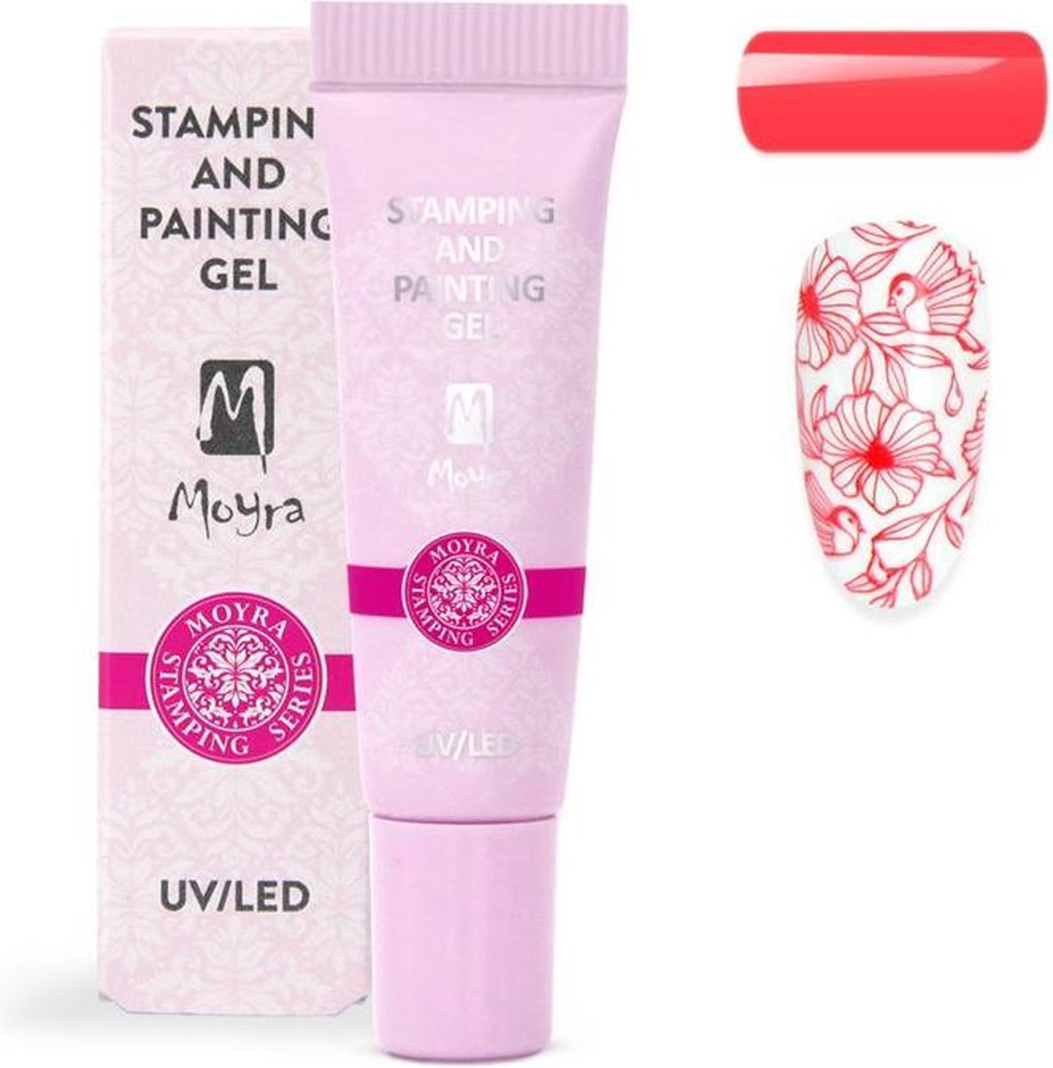 Moyra Stamping and Painting Gel No.12 Vivid Red