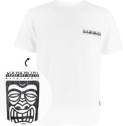 Napapijri haena O-hals logo shirt wit - L