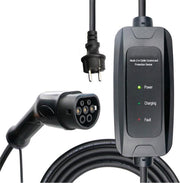 Eccoter mobiele thuislader | type 2 - schuko stekker 16A | 5 meter